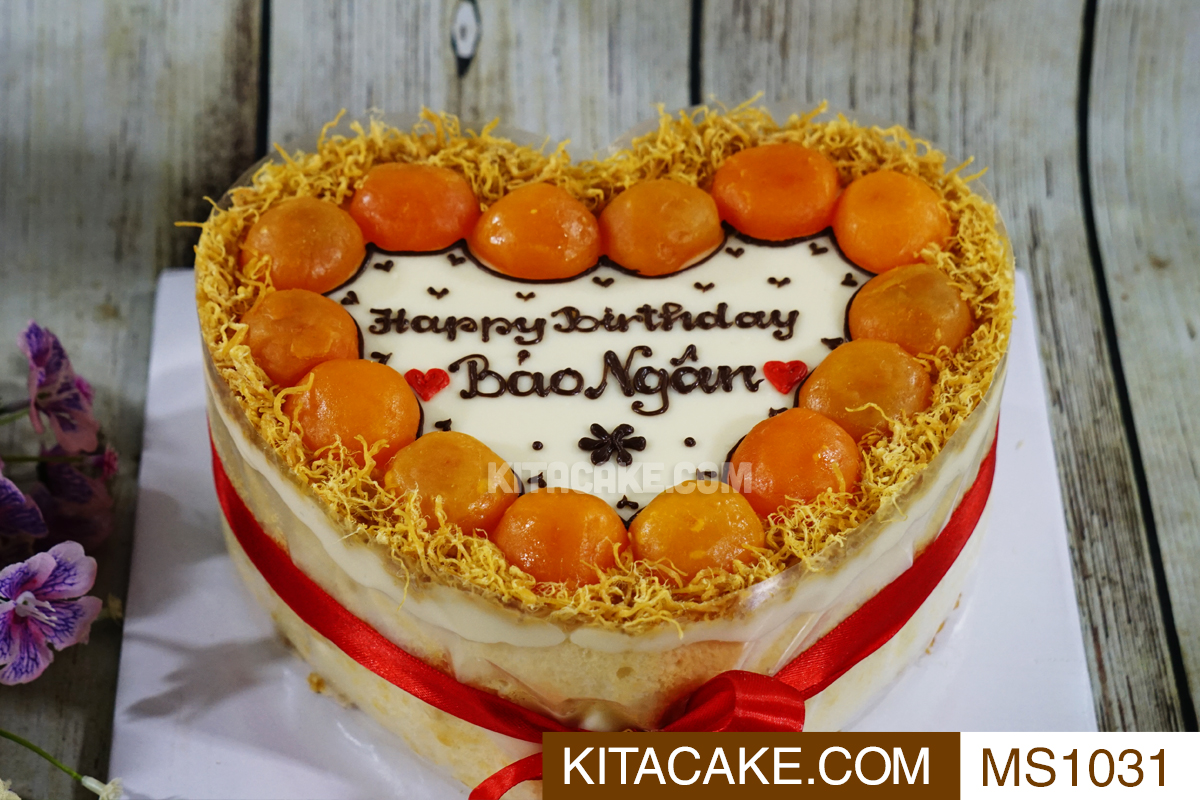 Bánh sinh nhật mặn Happy birthday Bảo Ngân MS1031