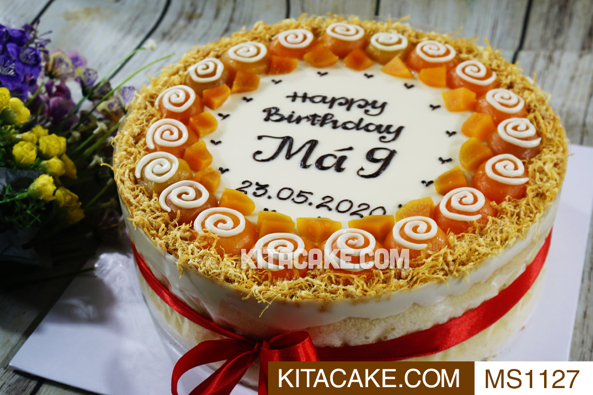 Bánh sinh nhật mặn Happy birthday Má 9 MS1127