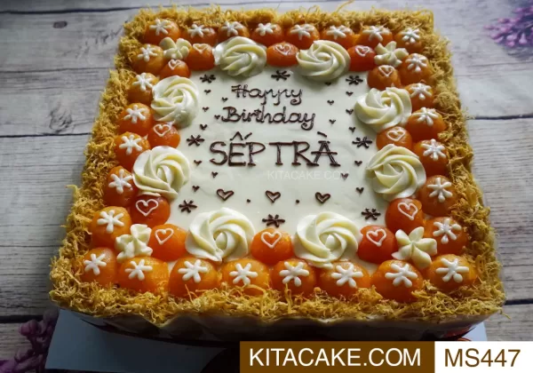 Bánh sinh nhật mặn Happy birthday SẾP TRÀ MS447