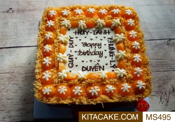 Bánh sinh nhật mặn Happy Birthday Huy - T. Anh - P. Hưng - Lý - Duyên - Quý - Duy MS495