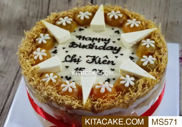 Bánh sinh nhật mặn Happy Birthday Chị Kiên MS571