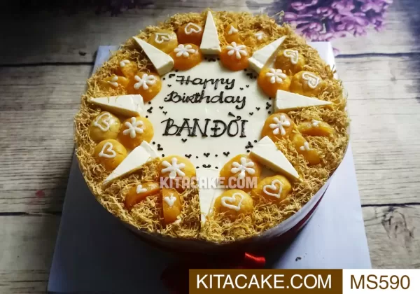 Bánh sinh nhật mặn Happy birthday BẠN ĐỜI MS590