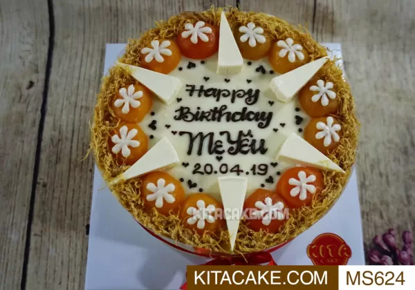 Bánh sinh nhật mặn Happy birthday Mẹ Yêu MS0624