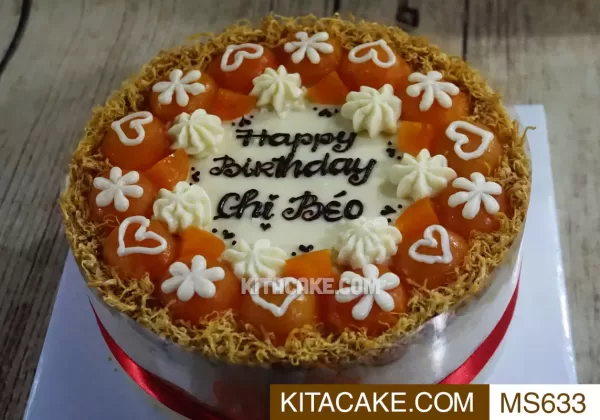 Bánh sinh nhật mặn Happy birthday chị Béo MS0633