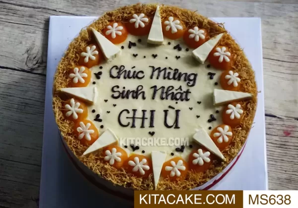 Bánh sinh nhật mặn Chúc mừng sinh nhật Chị Ù MS0638