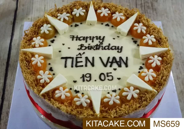 Bánh sinh nhật mặn Happy birthday Tiến Vạn MS0659