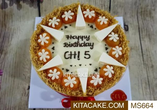 Bánh sinh nhật mặn Happy birthday CHỊ 5 MS0664