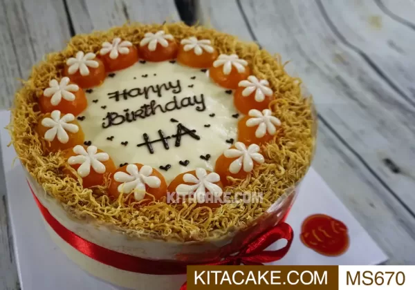 Bánh sinh nhật mặn Happy birthday Hà MS0670