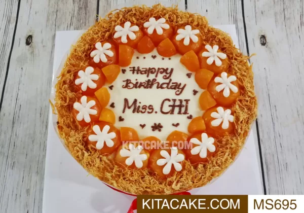 Bánh sinh nhật mặn Happy birthday Miss CHI MS0695