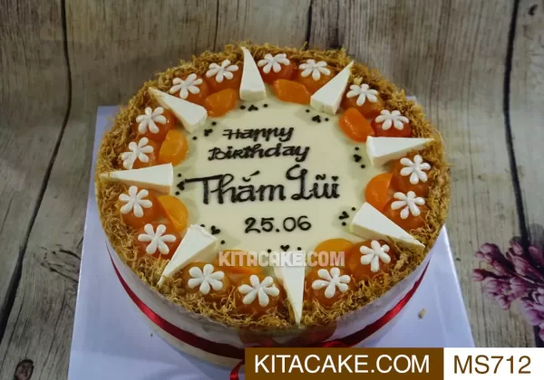 Bánh sinh nhật mặn Happy birthday Thắm Lũi MS712