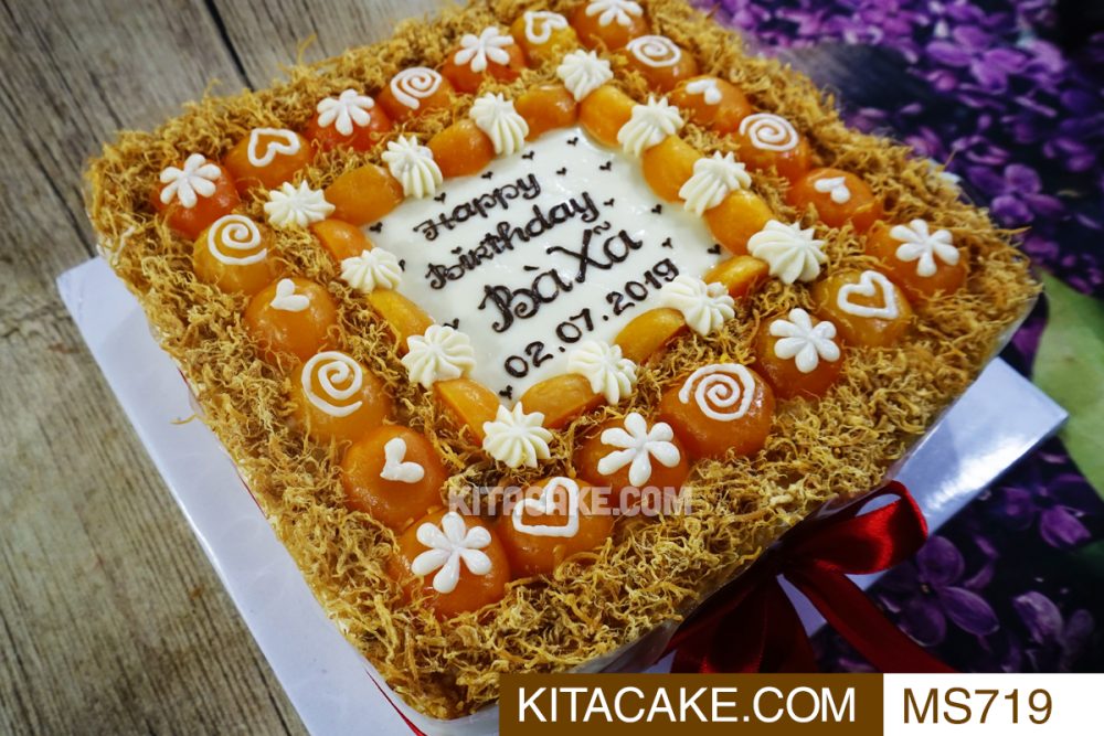 Bánh sinh nhật mặn Happy birthday Bà Xã MS719