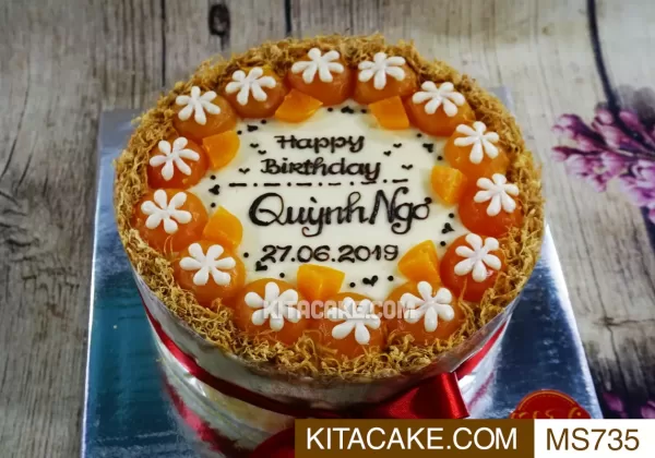 Bánh sinh nhật mặn Happy birthday Quỳnh Ngơ MS735