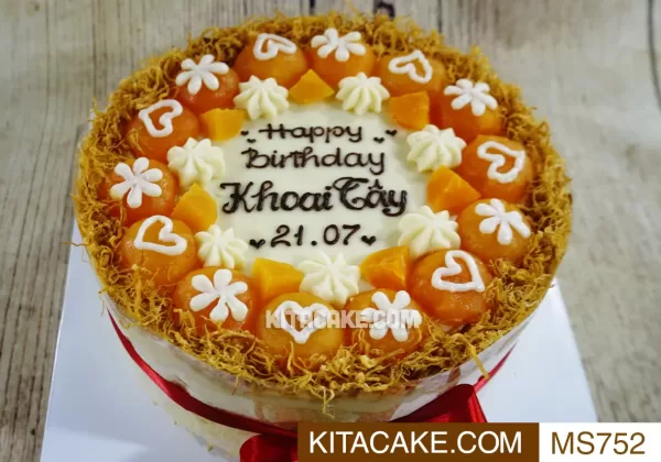 Bánh sinh nhật mặn Happy birthday Khoai Tây MS752