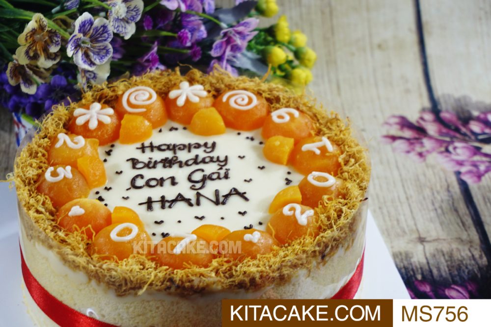 Bánh sinh nhật mặn Happy birthday Con Gái HANA MS756