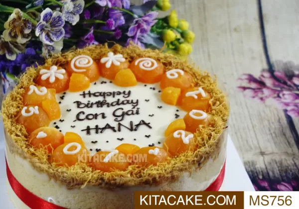 Bánh sinh nhật mặn Happy birthday Con Gái HANA MS756