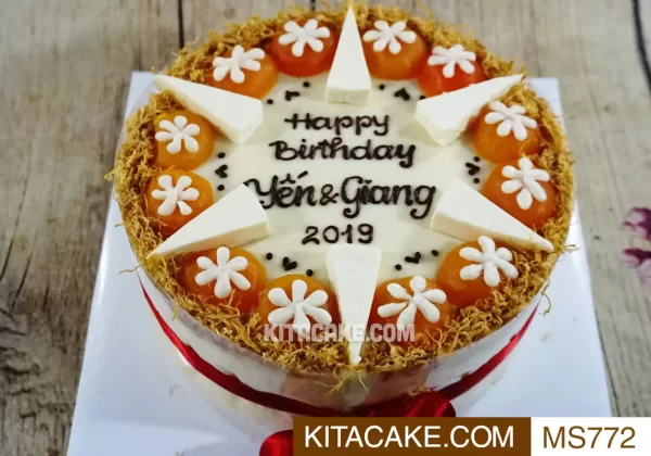 Bánh sinh nhật mặn Happy birthday Yến Giang MS772