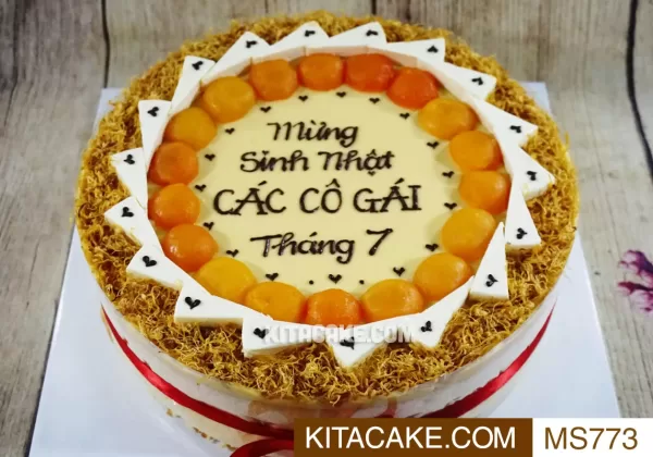 Bánh sinh nhật mặn Mừng sinh nhật Các Cô Gái Tháng 7 MS773