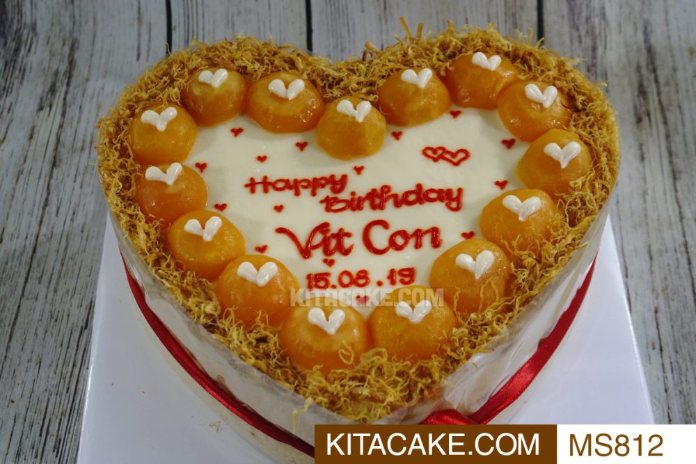 Bánh sinh nhật mặn Happy birthday Vịt Con MS812