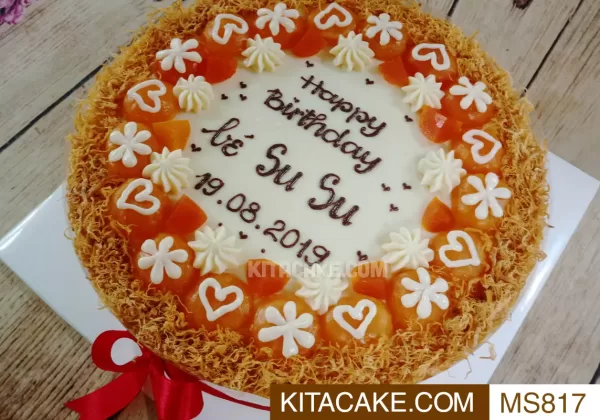 Bánh sinh nhật mặn Happy birthday bé Su Su MS817