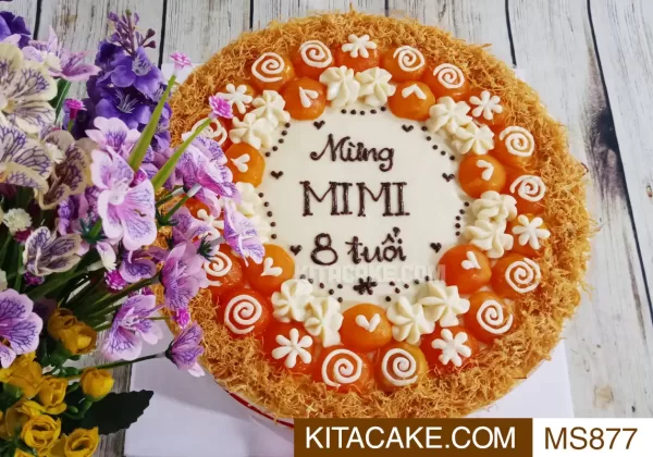 Bánh sinh nhật mặn Mừng MIMI 8 tuổi MS877