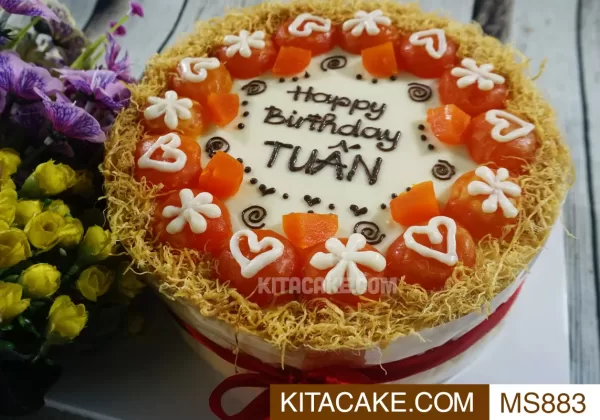 Bánh sinh nhật mặn Happy birthday Tuấn MS883