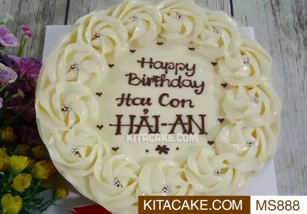 Bánh sinh nhật mặn Happy birthday Hai Con HẢI AN MS888