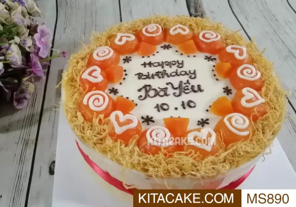 Bánh sinh nhật mặn Happy birthday Ba Yêu MS890