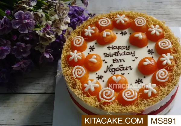 Bánh sinh nhật mặn Happy birthday em Ngoãn MS891