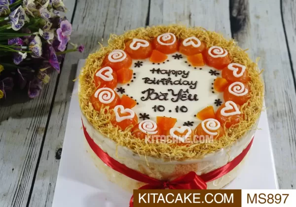 Bánh sinh nhật mặn Happy birthday Ba Yến MS897