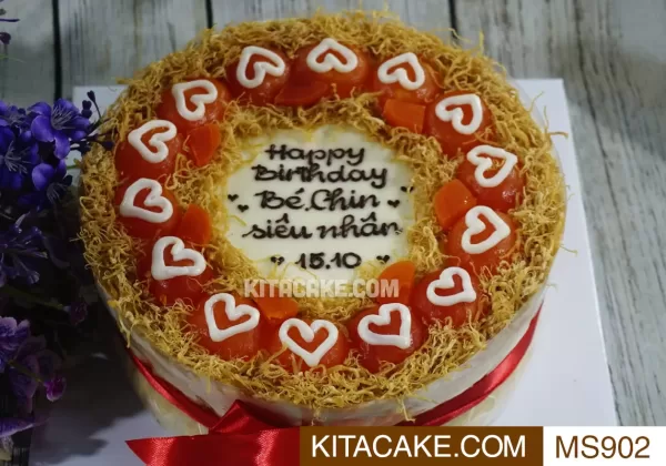 Bánh sinh nhật mặn Happy birthday Bé Chin siêu nhân MS902