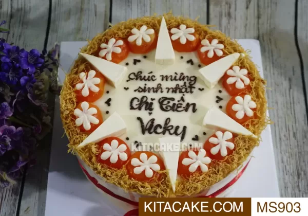 Bánh sinh nhật mặn Chúc mừng sinh nhật Chị Tiên Vicky MS903