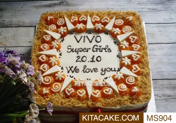 Bánh mừng ngày phụ nữ Việt Nam 20 tháng 10 VIVO Super Girls 20.10 We love you MS904