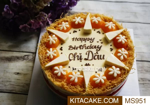 Bánh sinh nhật mặn Happy birthday Chị Dâu MS951