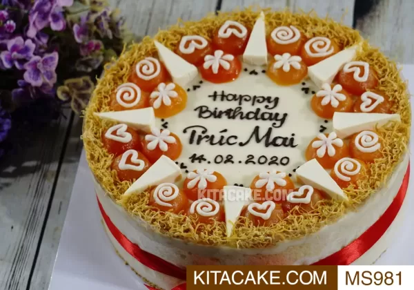 Bánh sinh nhật mặn Happy birthday Trúc Mai MS981