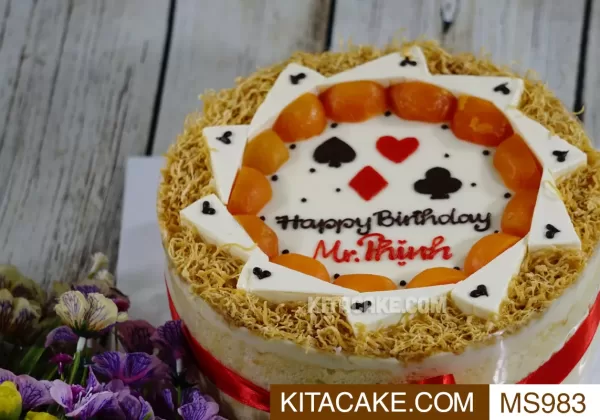 Bánh sinh nhật mặn Happy birthday Mr Thịnh MS983