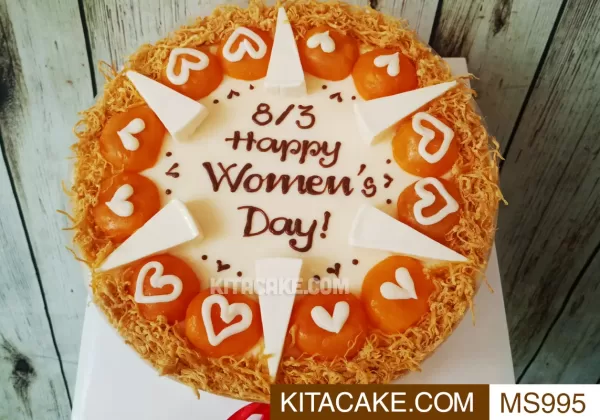 Bánh mừng quốc tế phụ nữ 8 tháng 3 Happy birthday Womens Day MS995