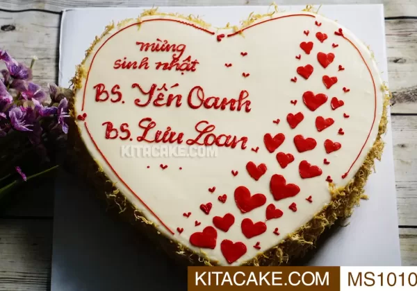 Bánh sinh nhật mặn Mừng sinh nhật BS Yến Oanh BS Lưu Loan MS1010