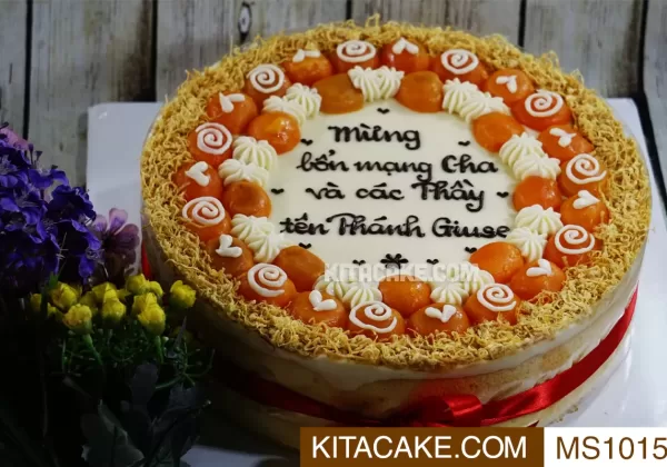 Bánh sinh nhật mặn Mừng bổn mạng Cha và các thầy tên thánh Giuse MS1015