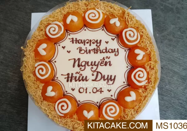 Bánh sinh nhật mặn Happy birthday Nguyễn Hữu Duy MS1036