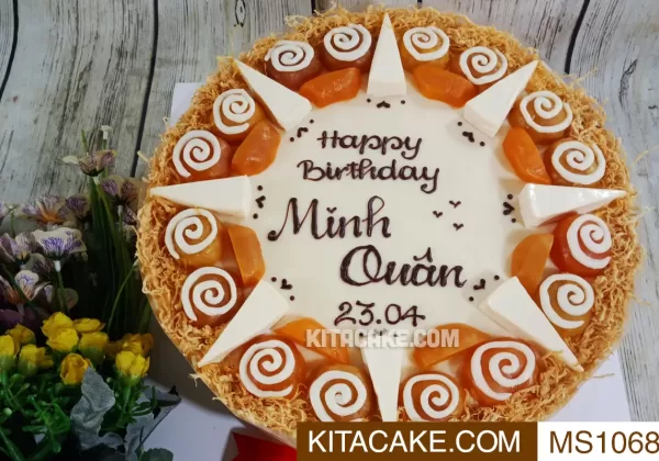 Bánh sinh nhật mặn Happy birthday Minh Quân MS1068