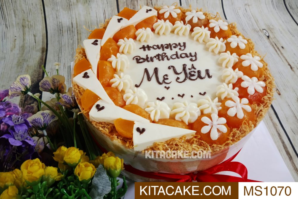 Bánh sinh nhật mặn Happy birthday Mẹ Yêu MS1070