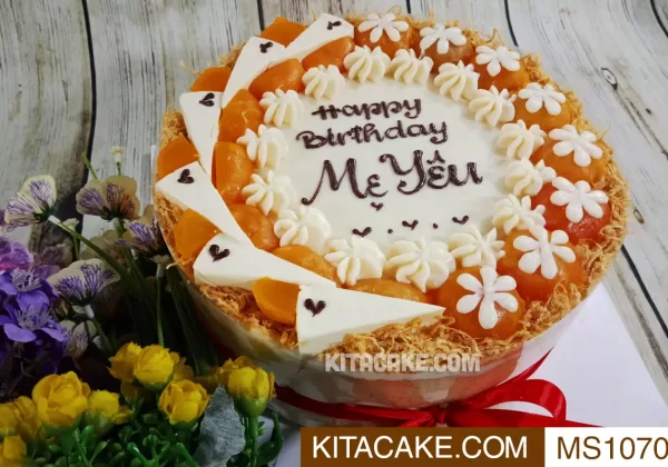 Bánh sinh nhật mặn Happy birthday Mẹ Yêu MS1070