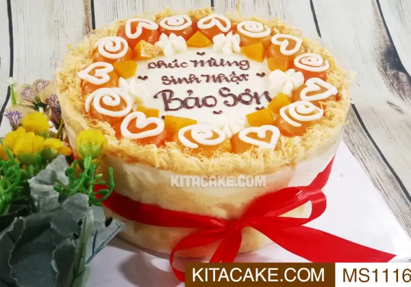 Bánh sinh nhật mặn Chúc mừng sinh nhật Bảo Sơn MS1116
