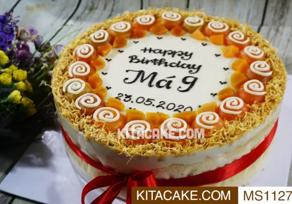 Bánh sinh nhật mặn Happy birthday Má 9 MS1127