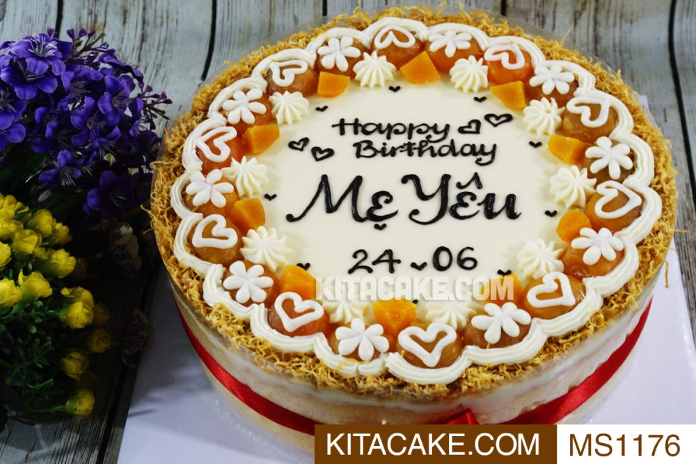 Bánh sinh nhật mặn Happy birthday Mẹ Yêu MS1176