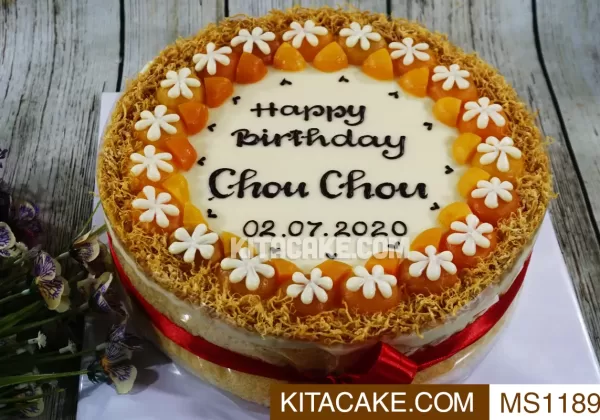 Bánh sinh nhật mặn Happy birthday Chou Chou MS1189