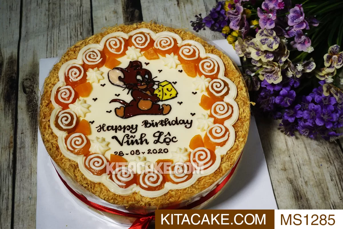 Bánh sinh nhật tuổi chuột - Happy birthday Vĩnh Lộc MS1285