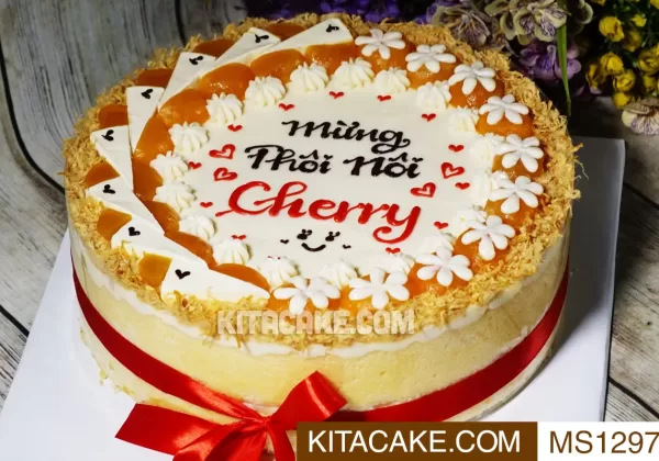 Bánh sinh nhật mặn - Mừng thôi nôi Cherry MS1297