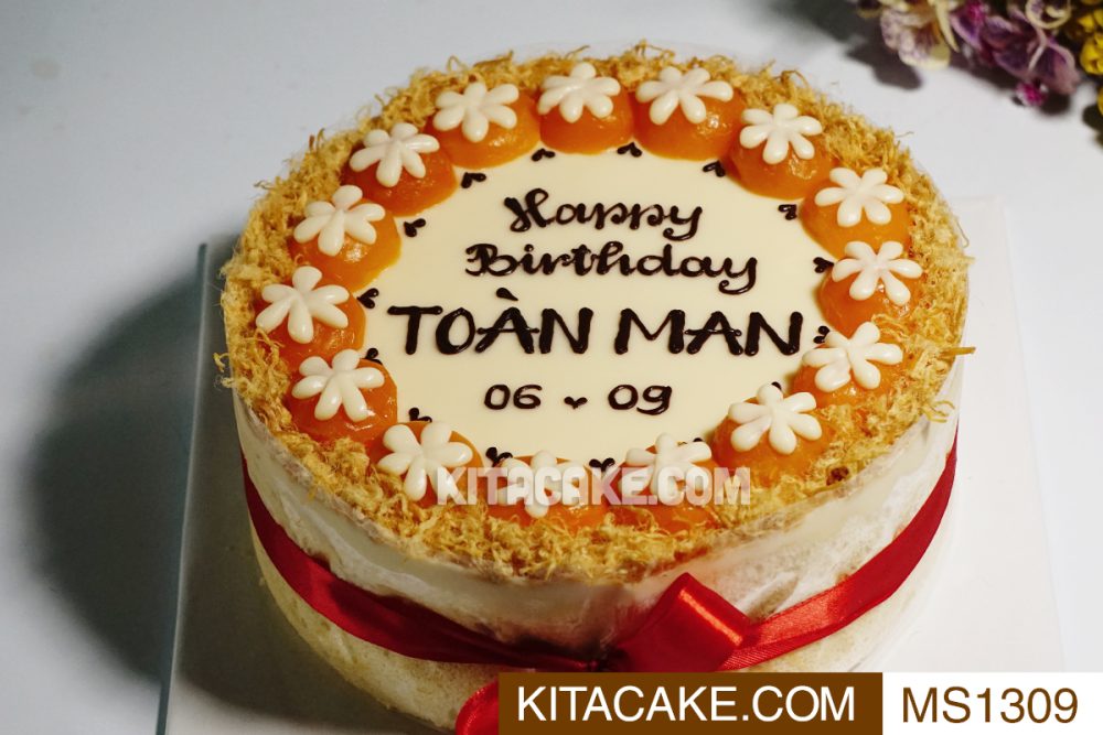 Bánh sinh nhật tặng bạn nam - Happy birthday Toan Man MS1309