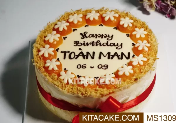 Bánh sinh nhật tặng bạn nam - Happy birthday Toan Man MS1309